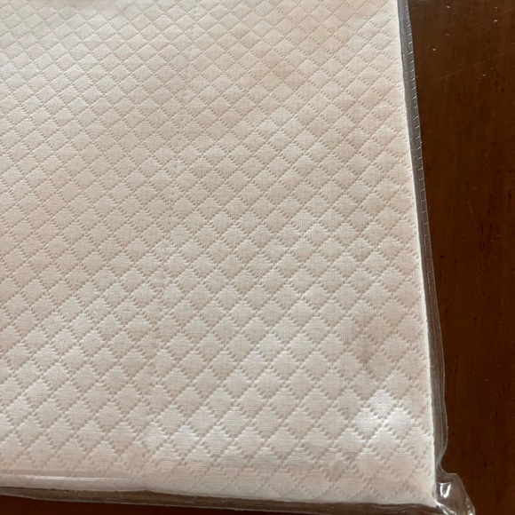 New MATOUK Elliot Diamond Pique Straight Edge Euro Sham 27x27 Style #062 White - Picture 4 of 4